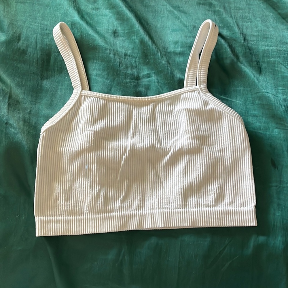 White crop tank